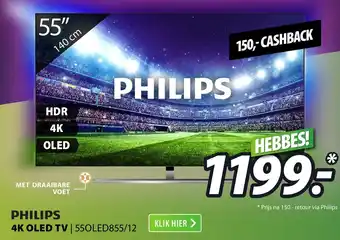 Expert Philips 4K OLED TV | 55OLED855/12 aanbieding