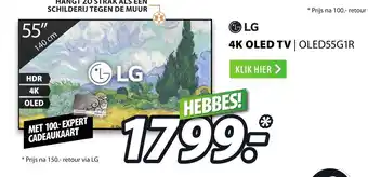 Expert LG 4K OLED TV | OLED55G1R aanbieding