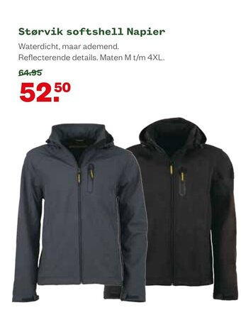 Welkoop Storvik softshell napier aanbieding