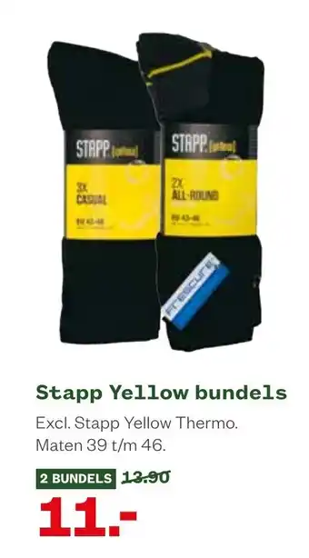 Welkoop Stapp yellow bundels aanbieding