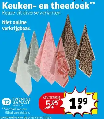 Kruidvat Keuken- en theedoek aanbieding