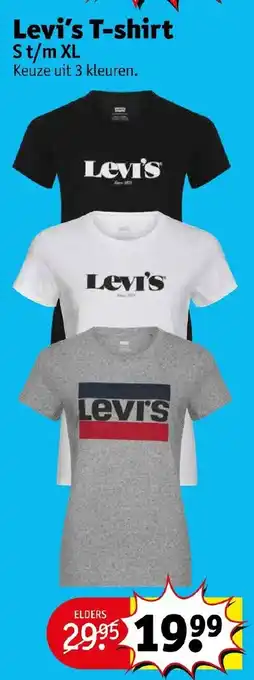 Kruidvat Levi's t-shirt aanbieding