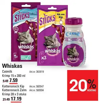 Sligro Whiskas aanbieding