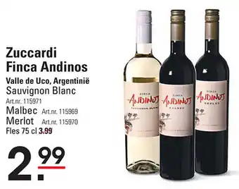 Sligro Zuccardi Finca Andinos aanbieding