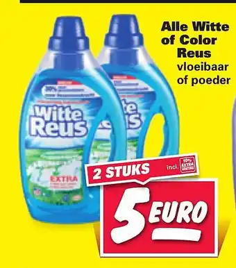 Nettorama Alle Witte of Color Reus aanbieding