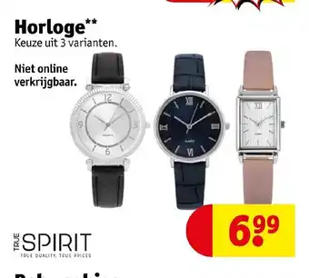 Kruidvat True Spirit Horloge** aanbieding