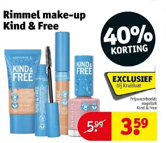 Kruidvat Rimmel make-up kind & free aanbieding