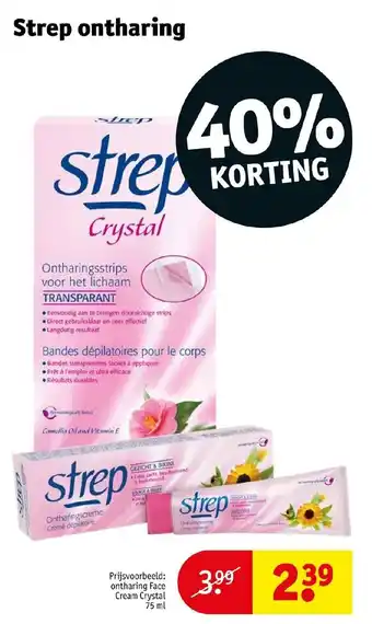 Kruidvat Strep ontharing 75 ml aanbieding