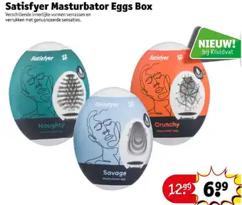 Kruidvat Satisfyer masturbator eggs box aanbieding