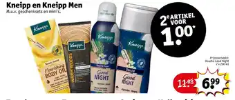 Kruidvat Kneipp en kneipp men 2 x 200 ml aanbieding