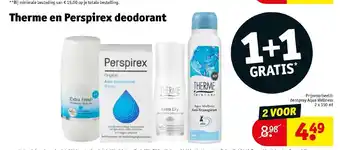 Kruidvat Therme en perspirex deodorant 2 x 150 ml aanbieding