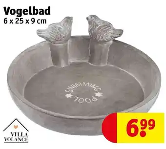 Kruidvat Villa Volance Vogelbad 6 x 25 x 9 cm aanbieding