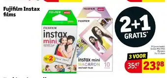 Kruidvat Fujifilm instax films 3 x 10 stuks aanbieding