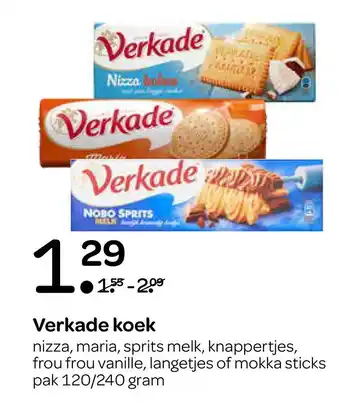 Spar Verkade koek aanbieding