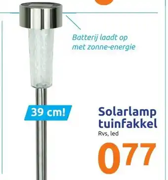 Action Solarlamp tuinfakkel aanbieding