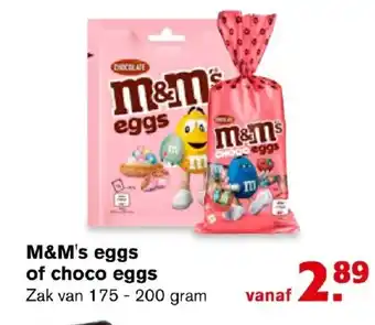 Hoogvliet M&M's eggs of choco eggs 175-200g aanbieding