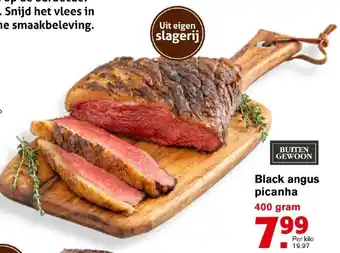 Hoogvliet Black angus picanha 400g aanbieding