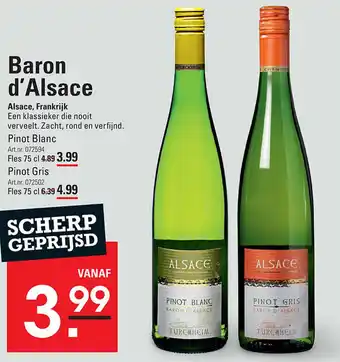 Sligro Baron d'Alsace aanbieding