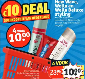 Kruidvat New Wave, Wella en Wella Deluxe styling aanbieding