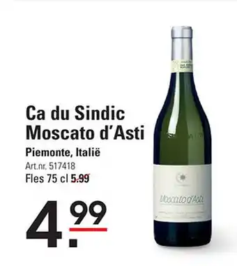 Sligro Ca du Sindic Moscato d'Asti 75cl aanbieding