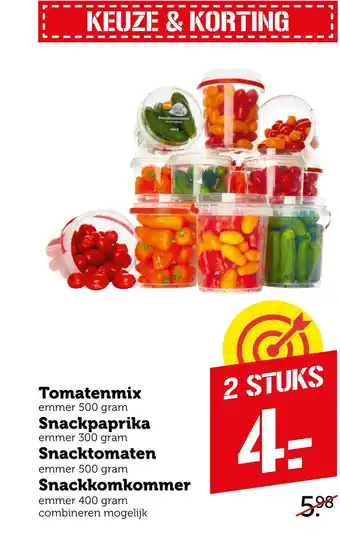 Coop Snackgroenten aanbieding