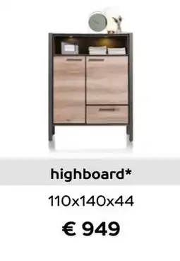 Henders & Hazel Highboard aanbieding