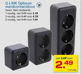 Kluswijs Q-link opbouw wandcontactdoos aanbieding