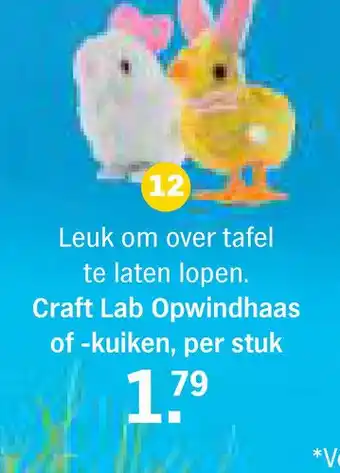 Albert Heijn Craft Lab Opwindhaas of -kuiken aanbieding