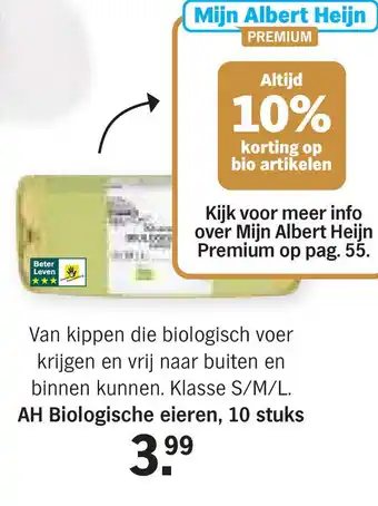 Albert Heijn AH Biologische eieren aanbieding