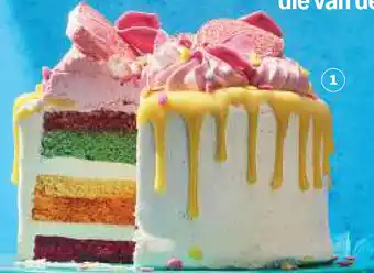 Albert Heijn AH Excellent Rainbow layercake aanbieding