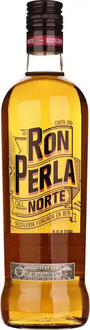 Drankdozijn Ron Perla Carta Oro 70CL aanbieding