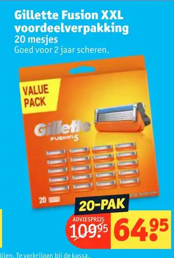 Kruidvat Gillette Fusion XXL voordeelverpakking aanbieding