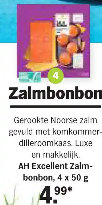 Albert Heijn AH Excellent Zalmbonbon aanbieding