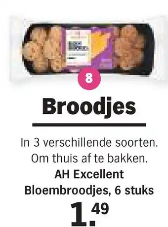 Albert Heijn AH Excellent Bloembroodjes aanbieding