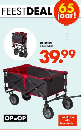 Wibra Bolderkar opvouwbaar aanbieding