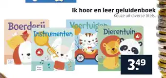 Trekpleister Ik hoor en leer geluidenboek aanbieding