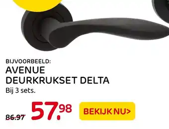 Praxis Avenue deurkrukset delta aanbieding