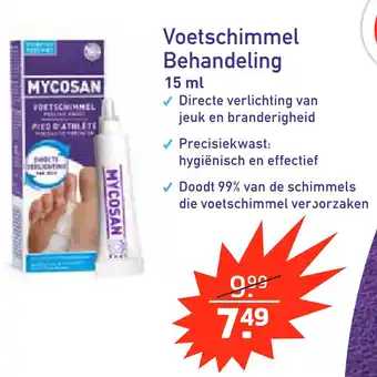 Trekpleister Mycosan voetschimmel Behandeling aanbieding