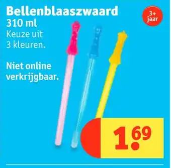 Kruidvat Bellenblaaszwaard aanbieding