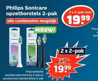 Trekpleister Philips Sonicare opzetborstels 2-pak aanbieding