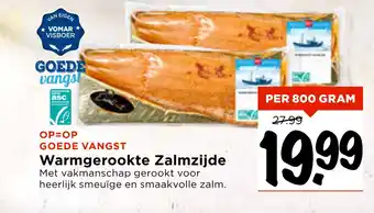 Vomar Voordeelmarkt Warmgerookte Zalmzijde aanbieding