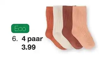 Zeeman Ribs sokken aanbieding