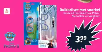 Trekpleister Duikbrilset met snorkel aanbieding