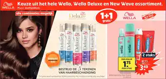 Trekpleister Keuze uit het hele Wella, Wella Deluxe en New Wave assortiment aanbieding