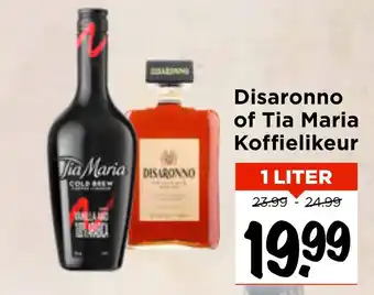 Vomar Voordeelmarkt Disaronno of Tia Maria Koffielikeur aanbieding