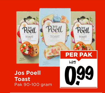 Vomar Voordeelmarkt Jos Poell Toast aanbieding