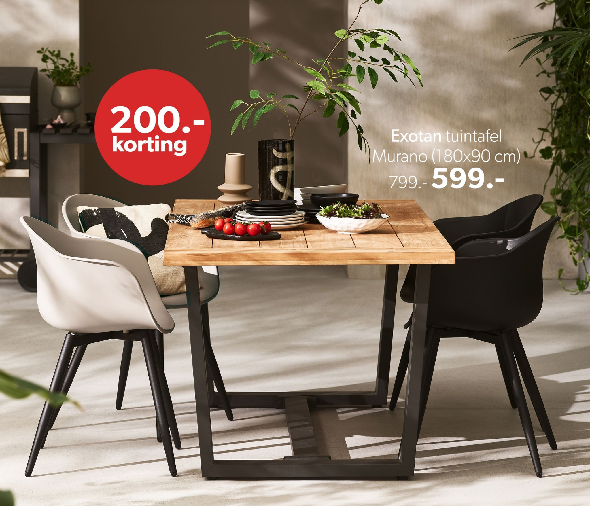 Exotan tuintafel Murano (180x90 cm) aanbieding bij Wehkamp