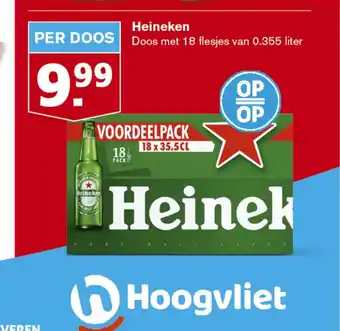 Hoogvliet Heineken per doos aanbieding