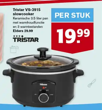 Hoogvliet Tristar VS-3915 slowcooker  3,5 liter aanbieding