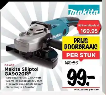 Vomar Voordeelmarkt Makita Slijptol GA9020RF aanbieding